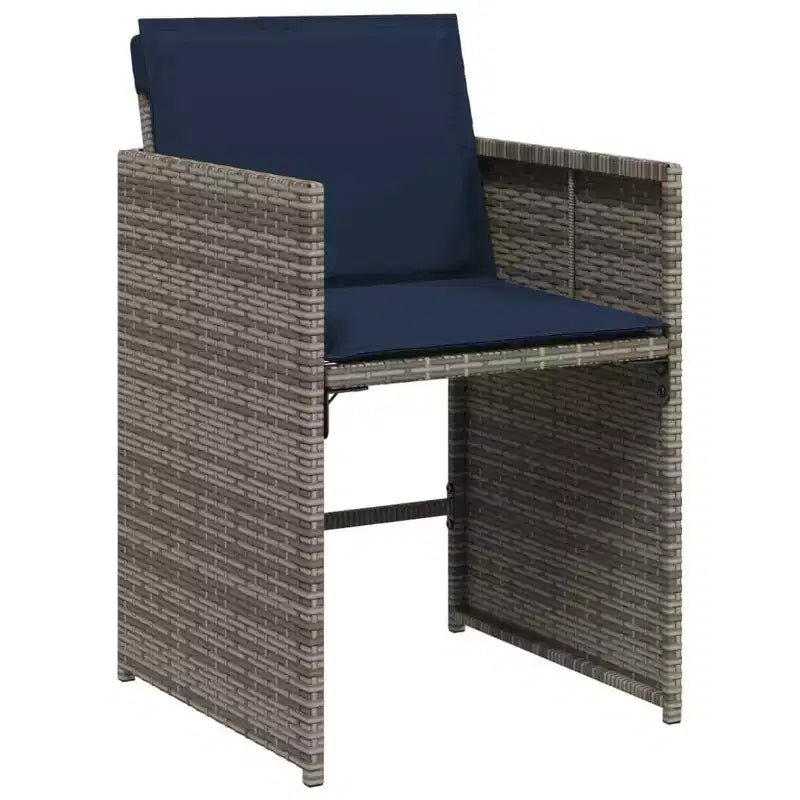 vidaXL Ensemble de salle à manger d'extérieur, 12 pièces, gris