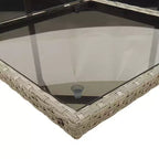 vidaXL Ensemble de salle à manger d'extérieur, 12 pièces, gris