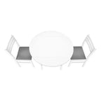 Ensemble table de salle à manger 3 pièces Homy Casa avec 2 chaises abattantes - Meuble de cuisine compact