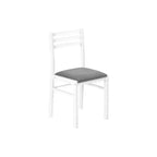 Ensemble table de salle à manger 3 pièces Homy Casa avec 2 chaises abattantes - Meuble de cuisine compact