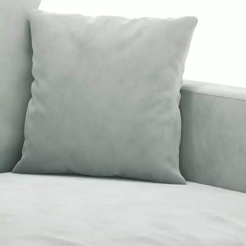 Ensemble de canapés en velours gris clair (100 % polyester), métal, contreplaqué Medium
