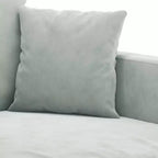 Ensemble de canapés en velours gris clair (100 % polyester), métal, contreplaqué Medium