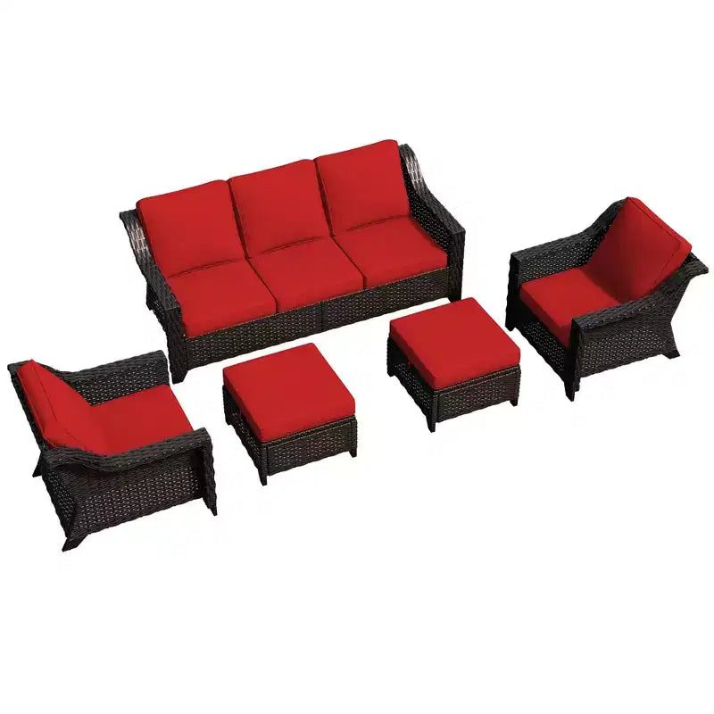 Ensemble de conversation d'extérieur UPTIOT 5 pièces