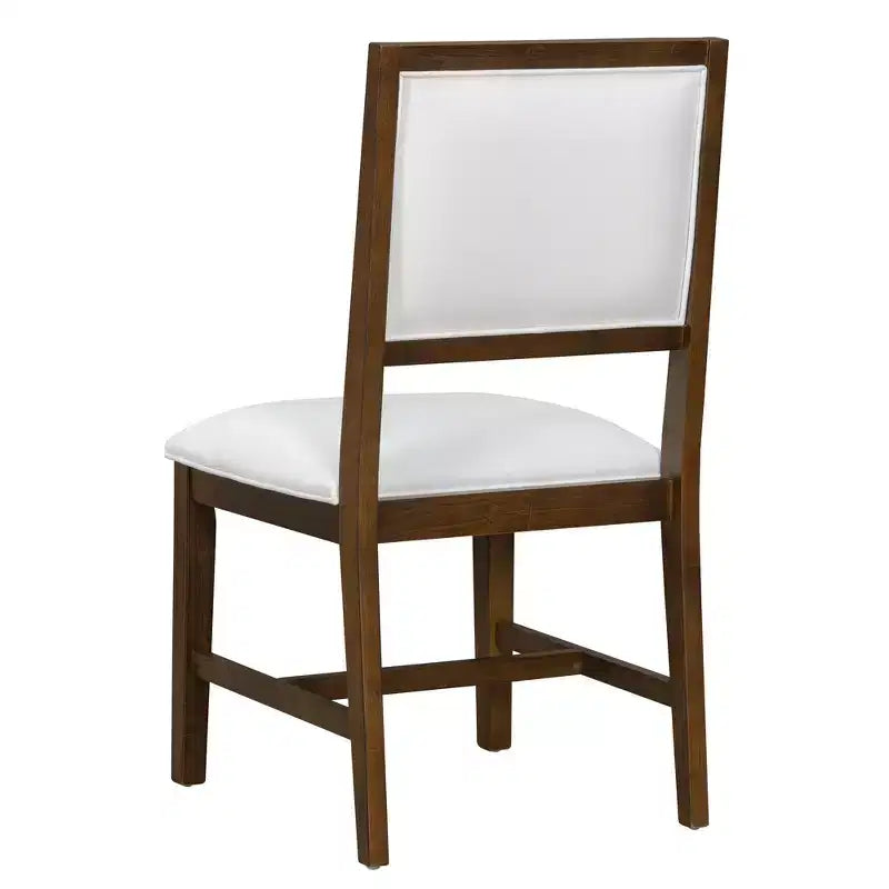 Ensemble de salle à manger 5 pièces en bois Whisen Farmhouse avec 4 chaises rembourrées, table à manger extensible