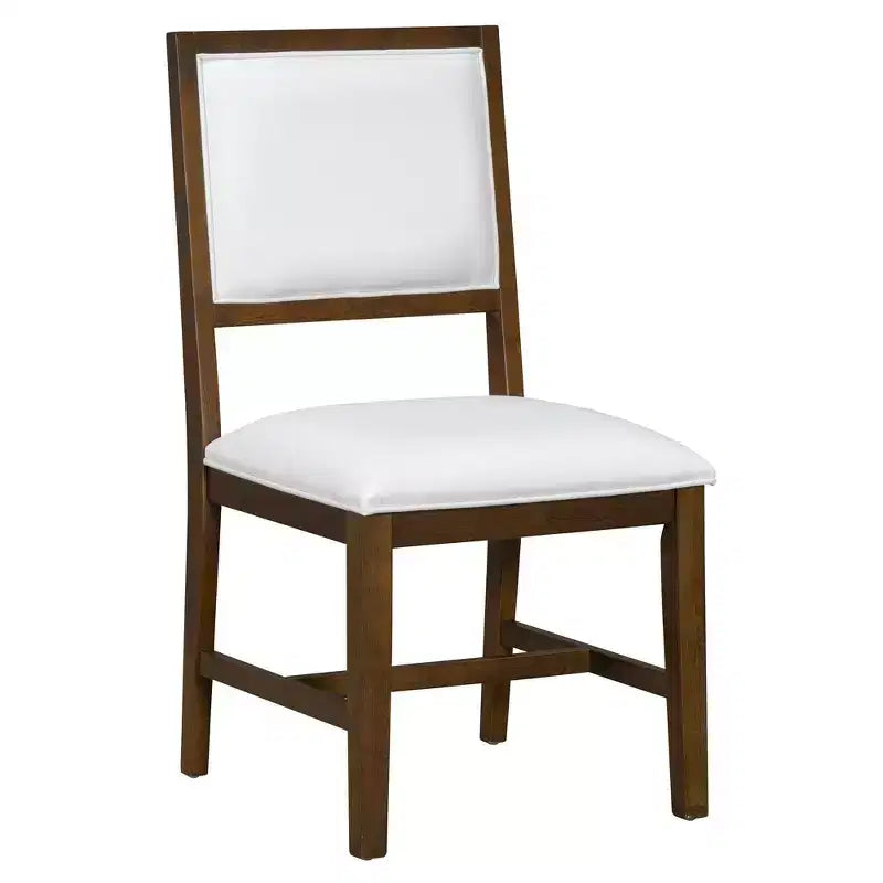 Ensemble de salle à manger 5 pièces en bois Whisen Farmhouse avec 4 chaises rembourrées, table à manger extensible