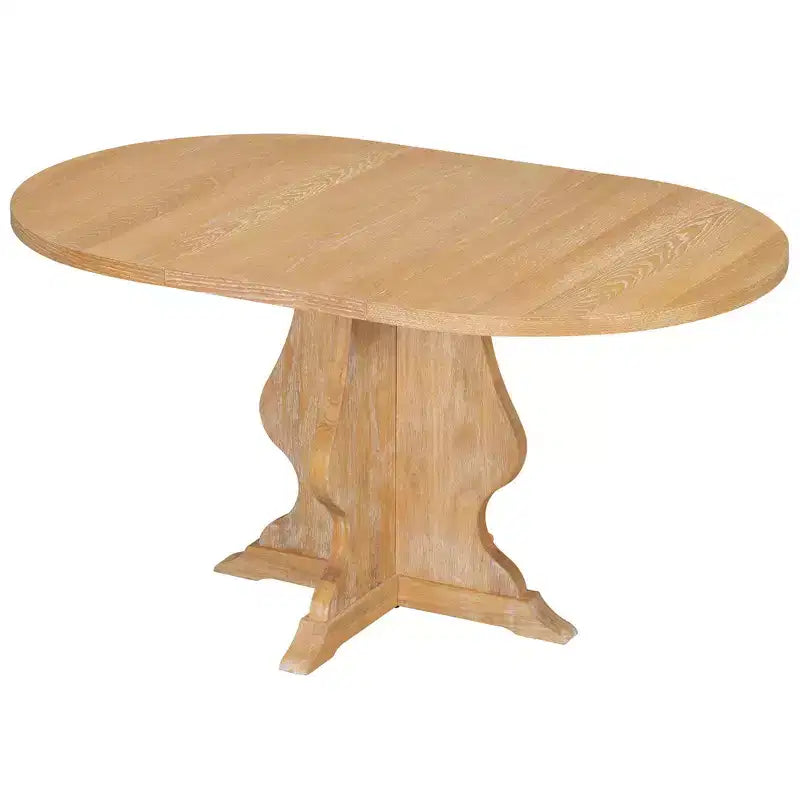 Ensemble de salle à manger 5 pièces en bois Whisen Farmhouse avec 4 chaises rembourrées, table à manger extensible