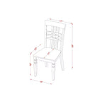 Ensemble de salle à manger rond - Ensemble de dînette de cuisine 5 pièces avec chaises - Table de 42 pouces, finition noire et cerise