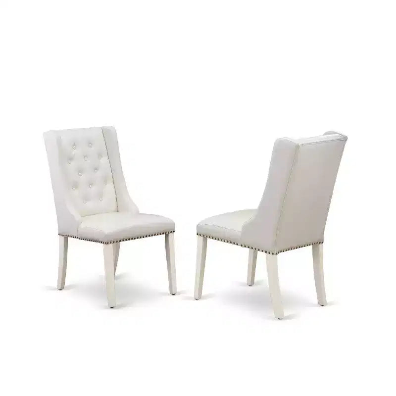 Ensemble de salle à manger HomeStock 5 pièces avec table à plateau en bois massif finition chêne naturel et 4 chaises rembourrées