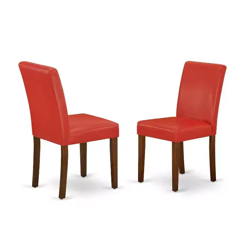 Ensemble de table de cuisine vintage - Table carrée de 91 cm avec 2 chaises Parsons - Ensemble de salle à manger rétro