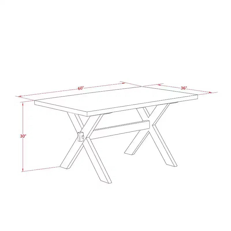 HomeStock Table de salle à manger 5 pièces rectangulaire en bois massif finition chêne naturel avec 4 chaises rembourrées