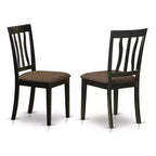 Ensemble de Dînette Ronde pour Cuisine - Table de 42 Pouces et 4 Chaises - Meubles de Salle à Manger Modernes