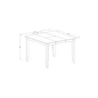 Ensemble de salle à manger hauteur comptoir - Table et 8 chaises - Mobilier de bar moderne