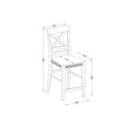 Ensemble de salle à manger hauteur comptoir - Table et 8 chaises - Mobilier de bar moderne