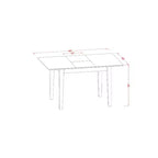 Ensemble de salle à manger - Table et chaises de cuisine - Petits meubles de salle à manger - Design moderne
