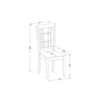 Ensemble de table de cuisine 5 pièces pour 4 personnes - Table à manger rectangulaire avec rallonge papillon et 4 chaises - Finition couleur crème et cerise