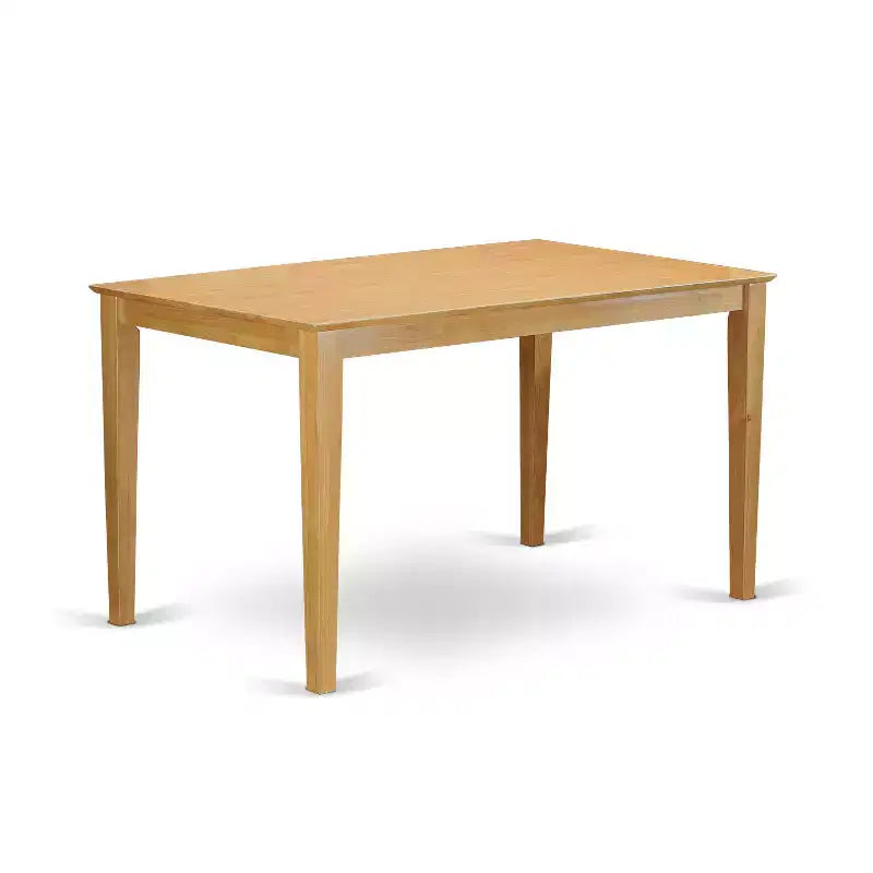 Counter Height Dining Set - Pub Table & Bar Stools - Modern Kitchen Set - Oak Finish