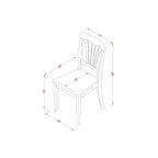 Ensemble de salle à manger ronde - Dinette de cuisine 3 pièces avec chaises, marron selle, 42 pouces