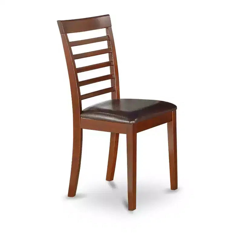 Ensemble de salle à manger contemporain 5 pièces – Table de cuisine avec rallonge et 2 chaises en similicuir, 2 bancs – 81x152 cm
