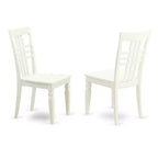 Table à manger HomeStock 5 pièces rectangulaire avec plateau en bois massif finition lin blanc, 2 bancs et 2 chaises