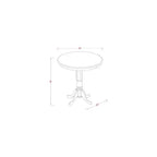 Ensemble de salle à manger hauteur comptoir - Table et 4 chaises - Meubles de cuisine et de salle à manger modernes