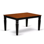 Rectangular Dining Set with 4 Chairs and Bench - 6 Piece Kitchen Table Set