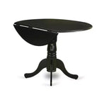 Ensemble Table à Manger Ronde avec 2 Chaises - Ensemble Table de Cuisine, Noir et Bleu Marine