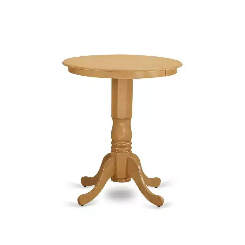 Ensemble table de pub pour cuisine - Ensemble de dînette 5 pièces avec chaises - Conception pour petits espaces - Fini chêne chaud