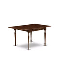 3-Piece Mahogany Finish Solid Wood Top Dining Table Set