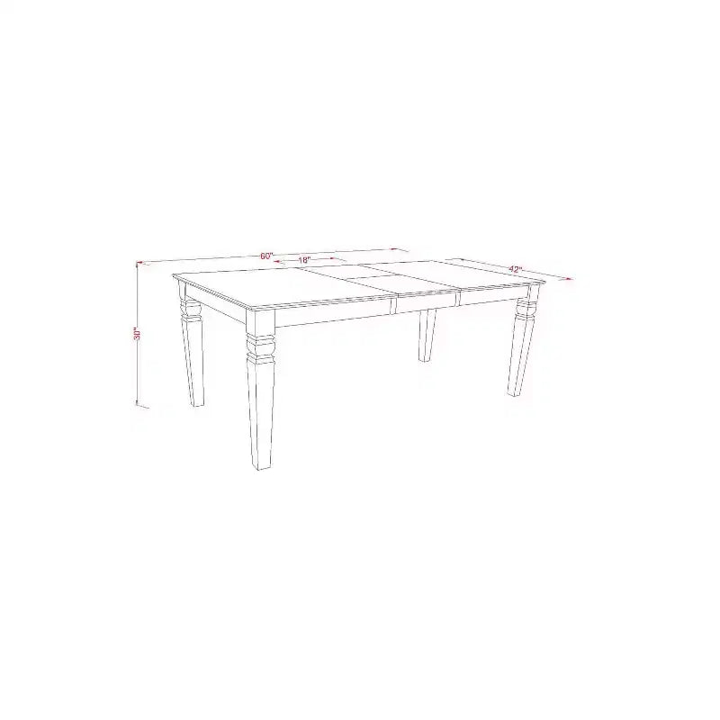 HomeStock – Table à manger rectangulaire 7 pièces en bois massif finition noire avec 6 chaises Parson