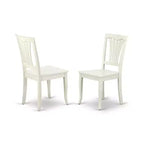 Ensemble de salle à manger rond rétro 5 pièces - Table de 42 pouces et 4 chaises - Meubles de cuisine style Renaissance