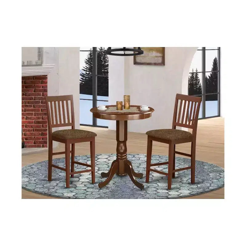Ensemble de salle à manger hauteur comptoir - Table et chaises 5 pièces - Table de cuisine moderne avec chaises