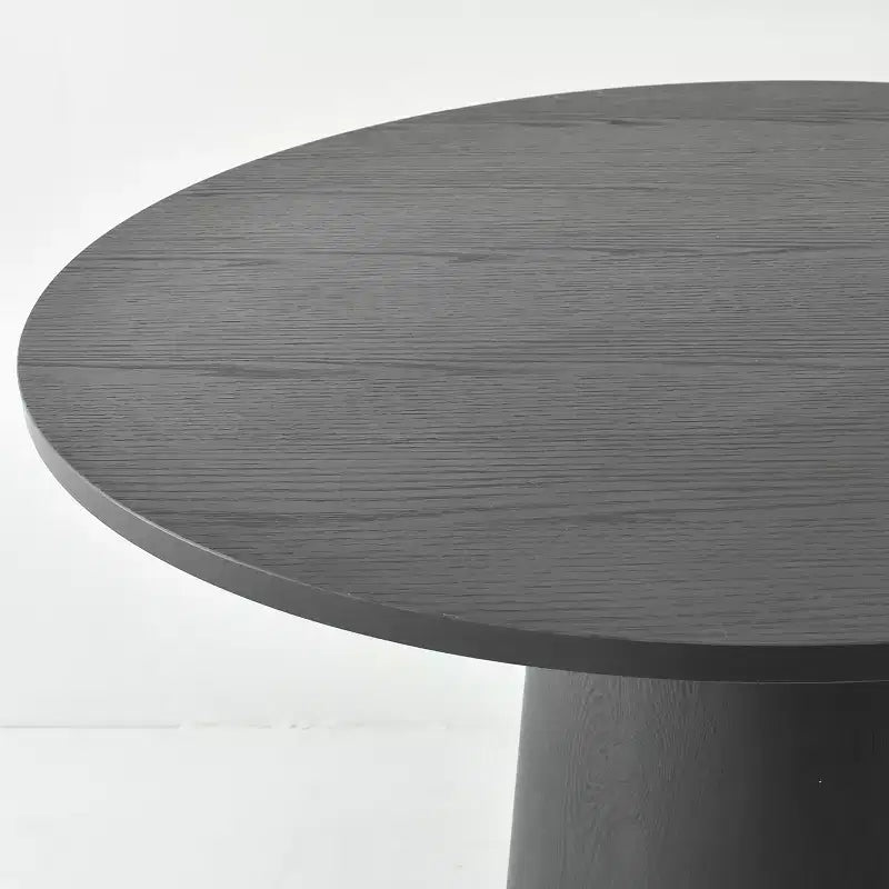 Ensemble table et chaises de salle à manger 3 pièces, table ronde de 89 cm avec chaises déhoussables rembourrées pour coin repas ou petit espace - Panipeachy