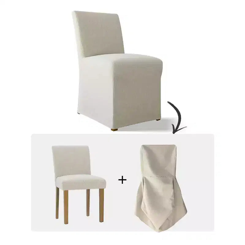 Ensemble table et chaises de salle à manger 3 pièces, table ronde de 89 cm avec chaises déhoussables rembourrées pour coin repas ou petit espace - Panipeachy