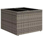 vidaXL Ensemble de canapés de jardin 10 pièces avec coussins en rotin synthétique marron (États-Unis uniquement) - Marron et rouge