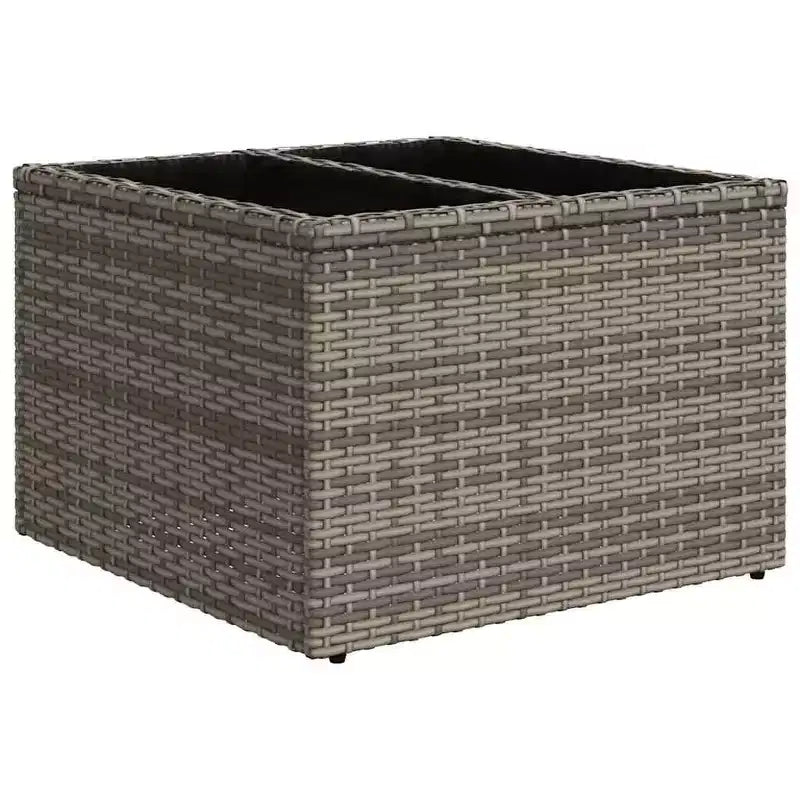 vidaXL Ensemble de canapés de jardin 10 pièces avec coussins en rotin synthétique marron (États-Unis uniquement) - Marron et rouge