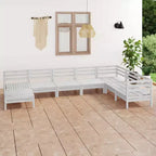 vidaXL Salon de jardin Bois de pin massif Salon de jardin modulable