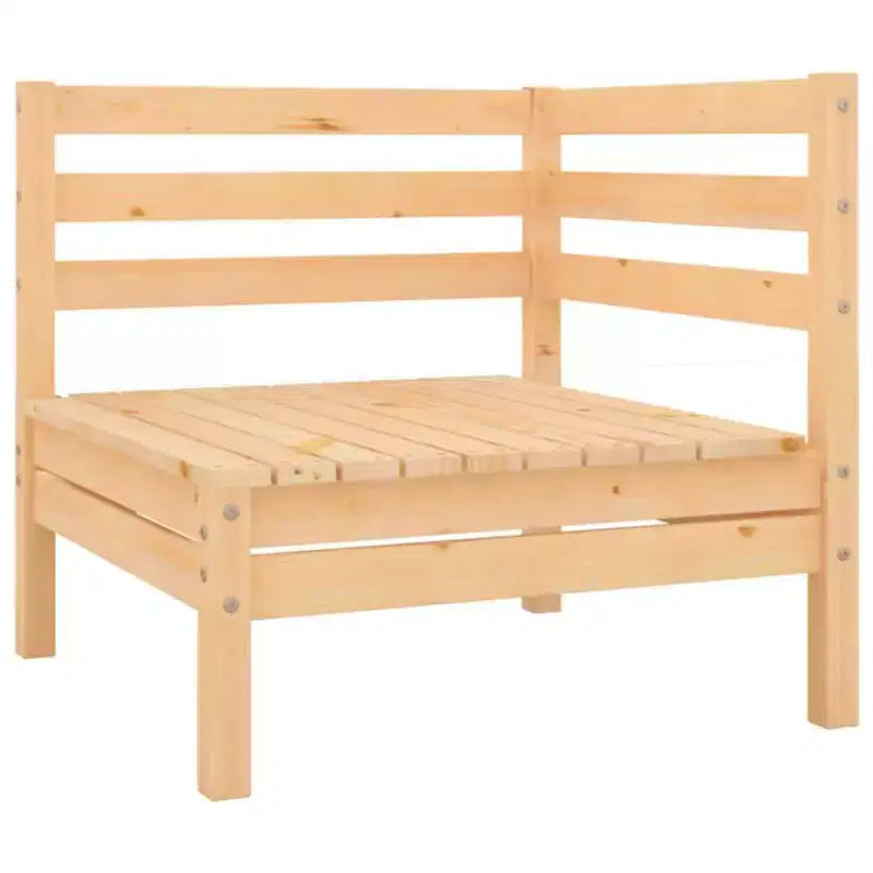 vidaXL Salon de jardin 6 pièces Canapé d'angle de jardin Bois de pin massif