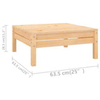 vidaXL Salon de jardin 6 pièces Canapé d'angle de jardin Bois de pin massif