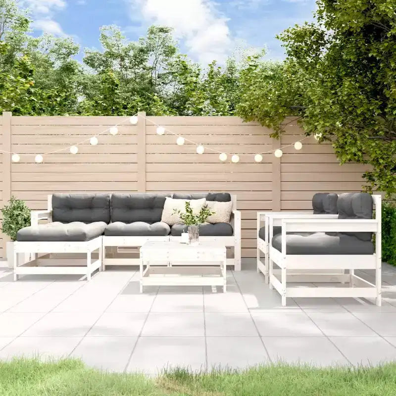 vidaXL Ensemble de jardin modulable Grand modèle en pin massif naturel