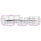 vidaXL Ensemble de jardin modulable Grand modèle en pin massif naturel