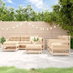 vidaXL Ensemble de jardin modulable Grand modèle en pin massif naturel