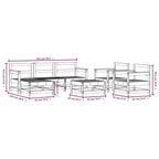 vidaXL Ensemble de jardin modulable Grand modèle en pin massif naturel