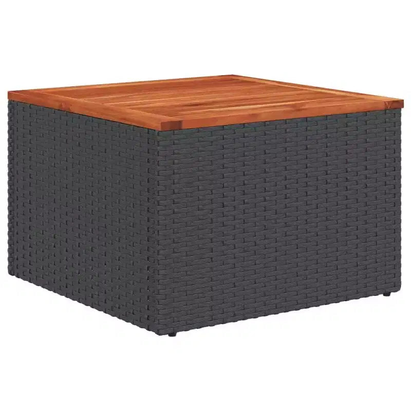vidaXL Salon de jardin canapé noir résine tressée 10 pcs Modulable