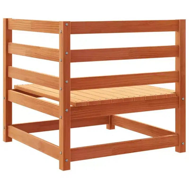 vidaXL Ensemble de canapés de jardin Bois naturel Bois de pin massif Modulable moyen