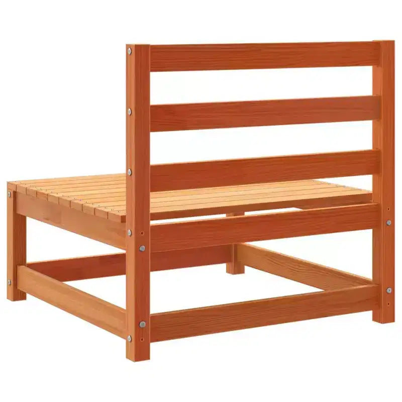 vidaXL Ensemble de canapés de jardin Bois naturel Bois de pin massif Modulable moyen