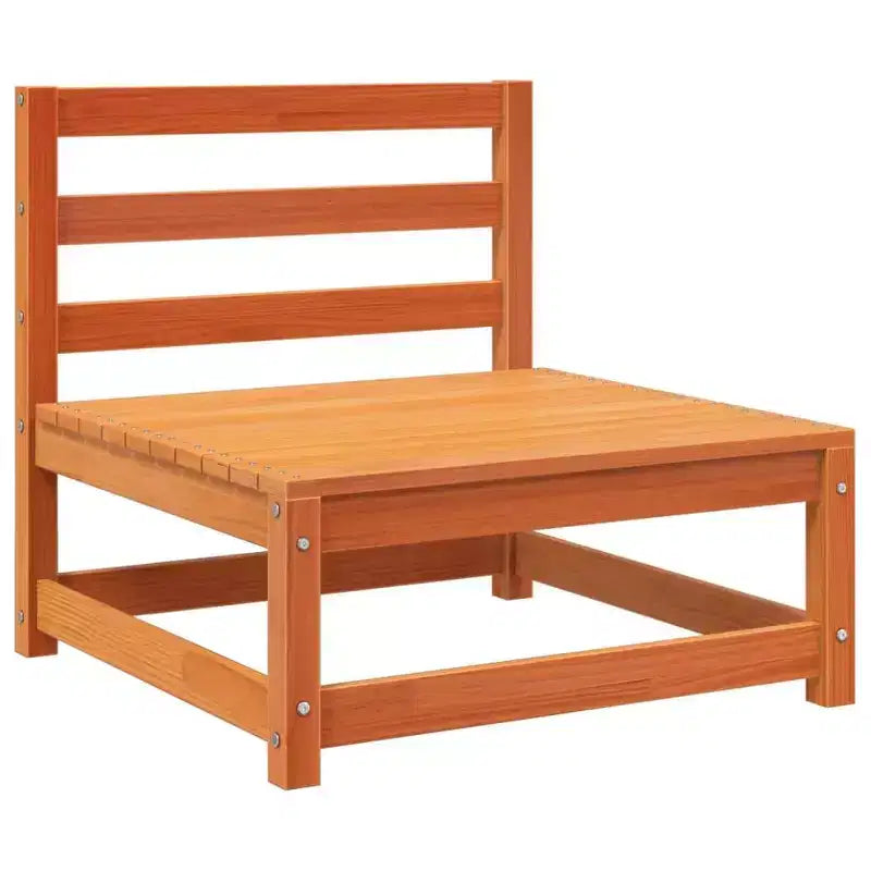 vidaXL Ensemble de canapés de jardin Bois naturel Bois de pin massif Modulable moyen