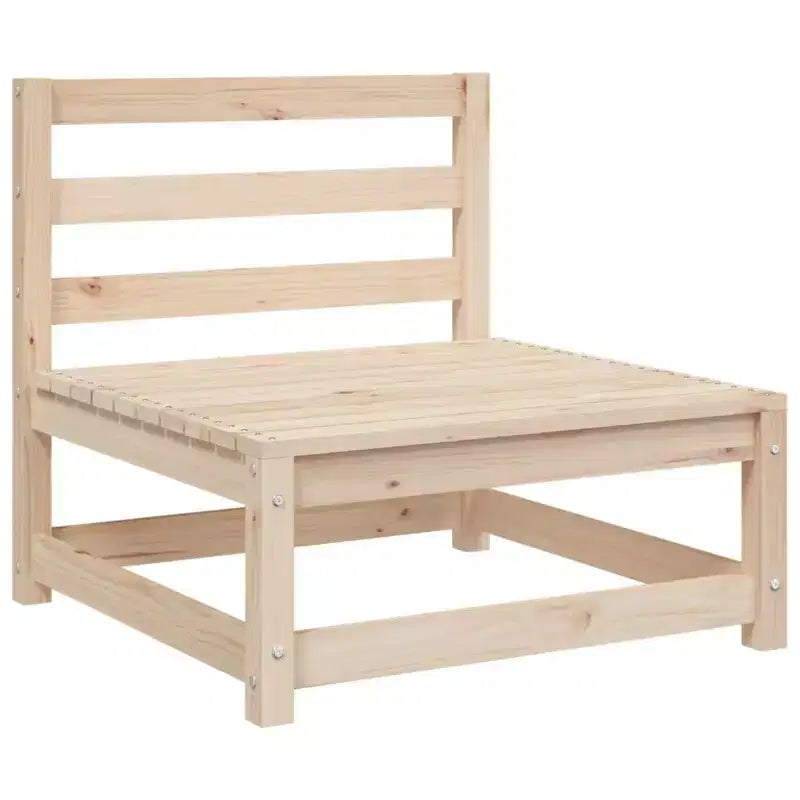 vidaXL Ensemble de canapés de jardin Bois naturel Bois de pin massif Modulable moyen