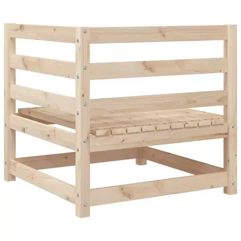 vidaXL Ensemble de canapés de jardin Bois naturel Bois de pin massif Modulable moyen