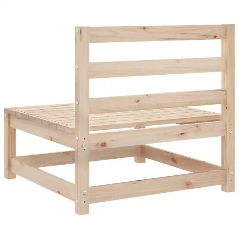 vidaXL Ensemble de canapés de jardin Bois naturel Bois de pin massif Modulable moyen