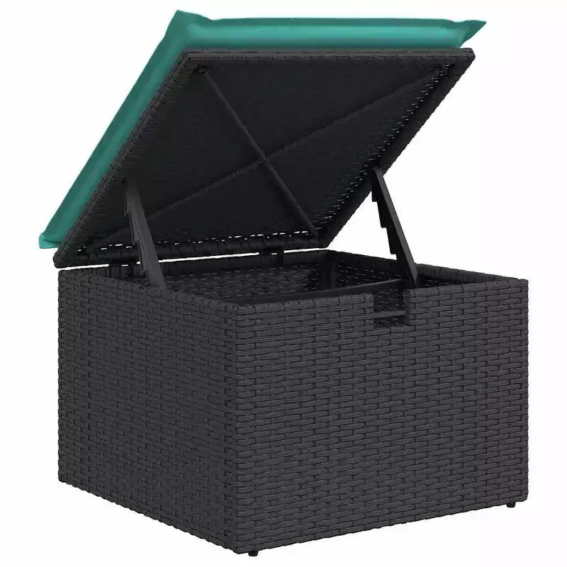 vidaXL Salon de jardin 4 pcs Marron et Rouge 176 x 117 x 85 cm
